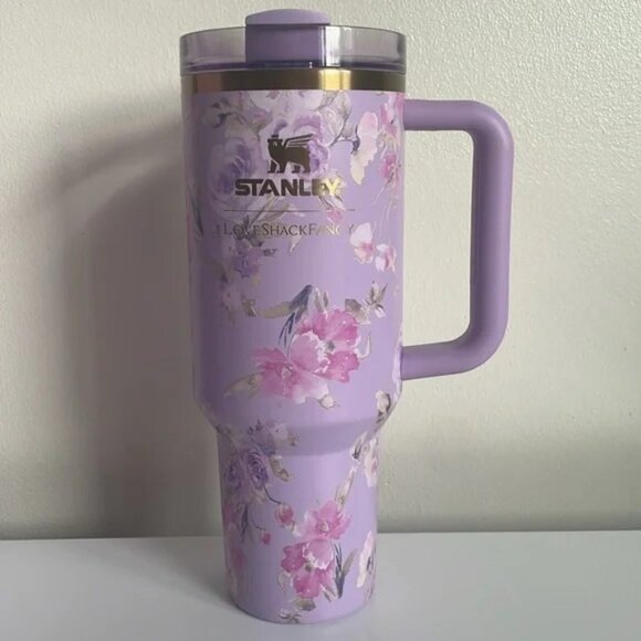 Stanley X Love Shack Fancy Quencher Happy Thoughts H2.0 Tumbler 40 oz - Picture 2 of 4